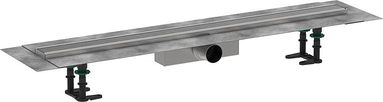 Hansgrohe RainDrain Compact Komplettset f. Standardinstallation, Edelstahl gebürstet, 900