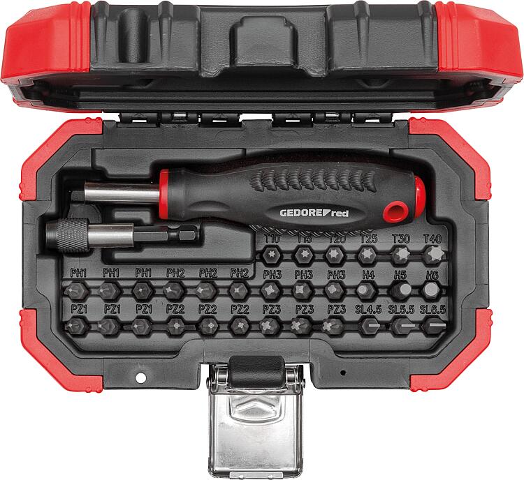 Bitset GEDORE red 32-teilig 1/4" R33003032, mit Transportkoffer Bitset GEDORE red 32-teilig 1/4" R33003032, mit Transportkoffer